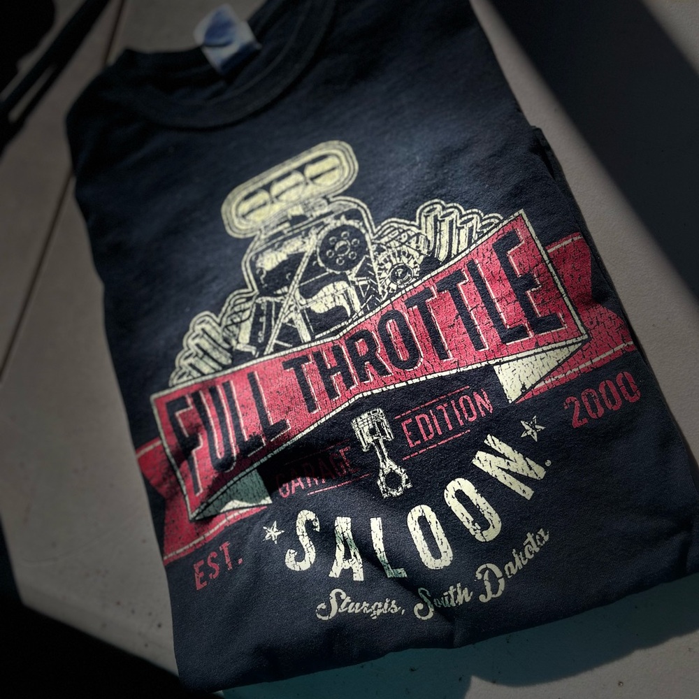 Gildan Black Full Throttle Graphic Tee